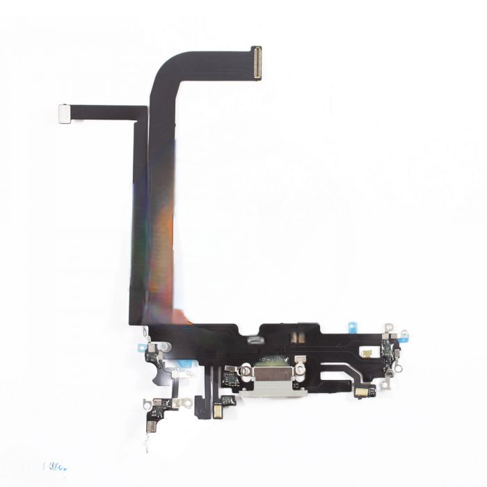 iPhone 13 Pro Max Charging Port with Flex Cable Replacement Part - Silver