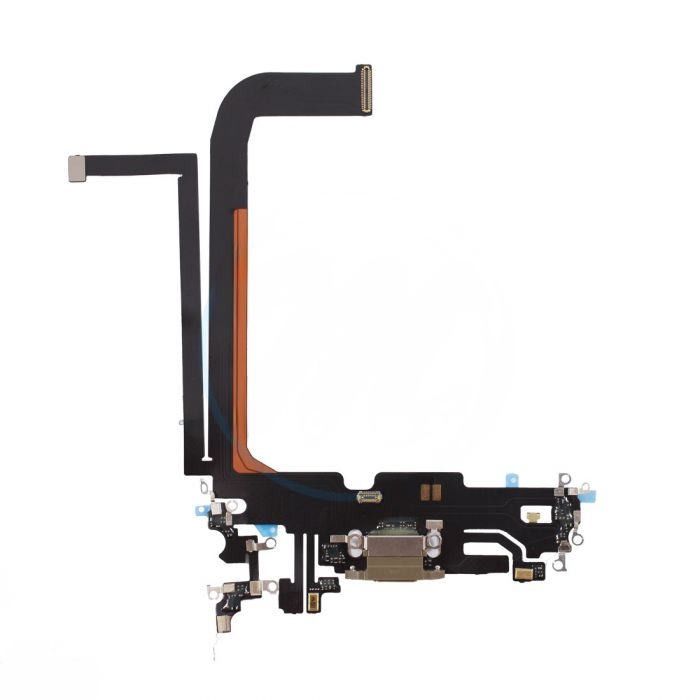 iPhone 13 Pro Max Charging Port with Flex Cable Replacement Part - Gold