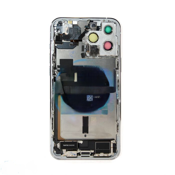 iPhone 13 Pro Max Back Housing with Small Parts - Silver (NO LOGO)