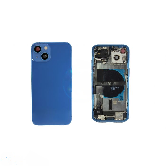 iPhone 13 Back Housing with Small Parts - Blue (NO LOGO)