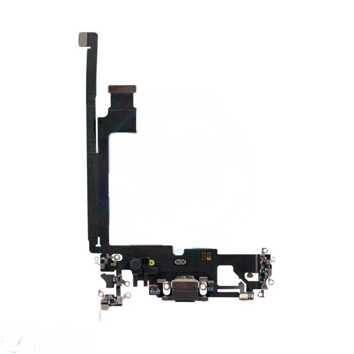 iPhone 12 Pro Max Charging Port with Flex Cable Replacement Part - Black