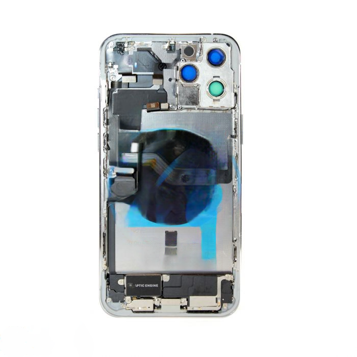 iPhone 12 Pro Max Back Housing with Small Parts - Silver (NO LOGO)