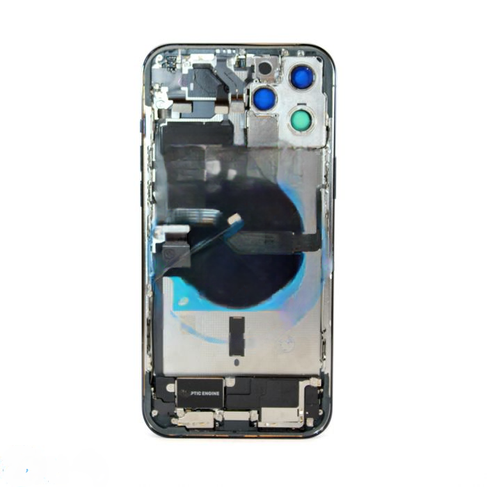 iPhone 12 Pro Max Back Housing with Small Parts - Pacific Blue (NO LOGO)