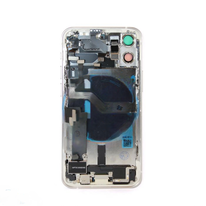 iPhone 12 Mini Back Housing with Small Parts - White (NO LOGO)