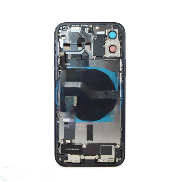 iPhone 12 Back Housing with Small Parts - Black (NO LOGO)