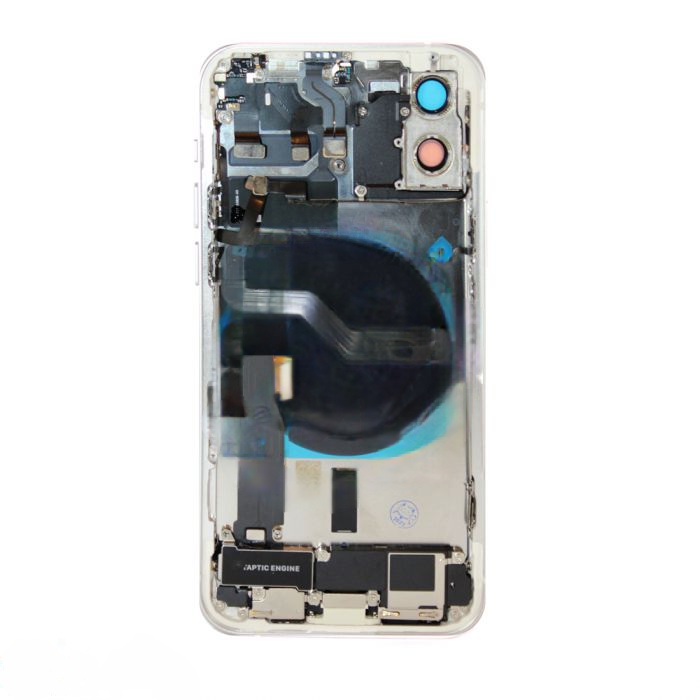 iPhone 12 Back Housing with Small Parts - White (NO LOGO)