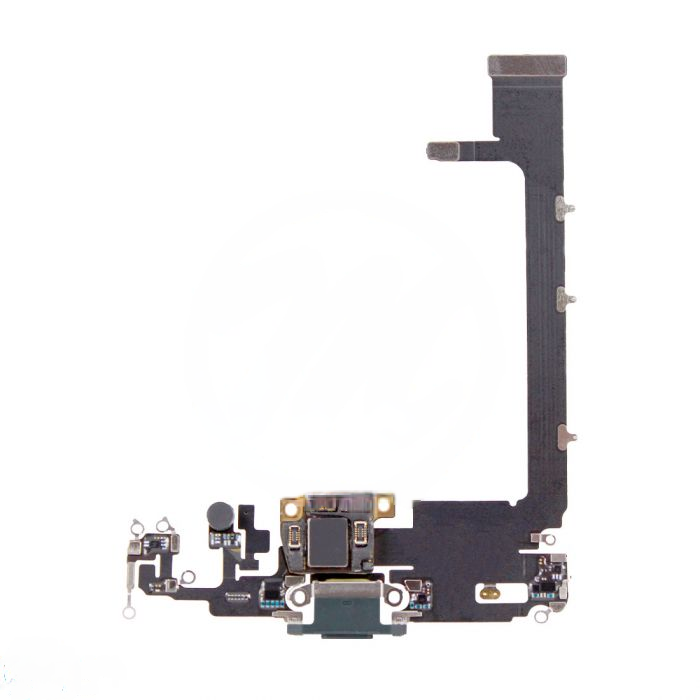 iPhone 11 Pro Max Charging Port with Flex Cable Replacement Part - Green (No Soldering Required)