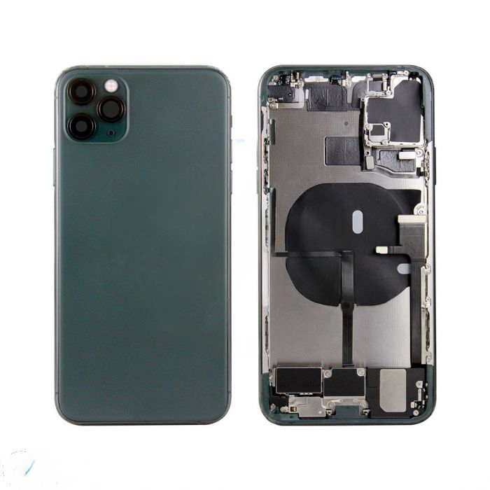 iPhone 11 Pro Max Back Housing with Small Parts - Green (NO LOGO)