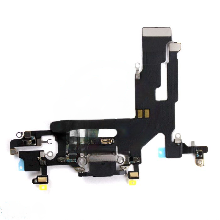 iPhone 11 Charging Port with Flex Cable Replacement Part - Black