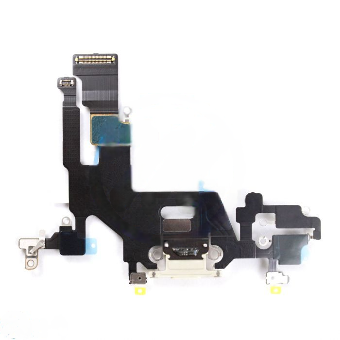 iPhone 11 Charging Port with Flex Cable Replacement Part - White