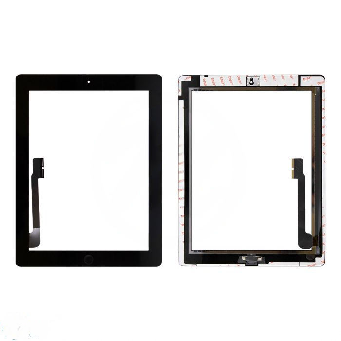 iPad 3/4 (HQC) Digitizer Replacement Part with Small Parts - Black