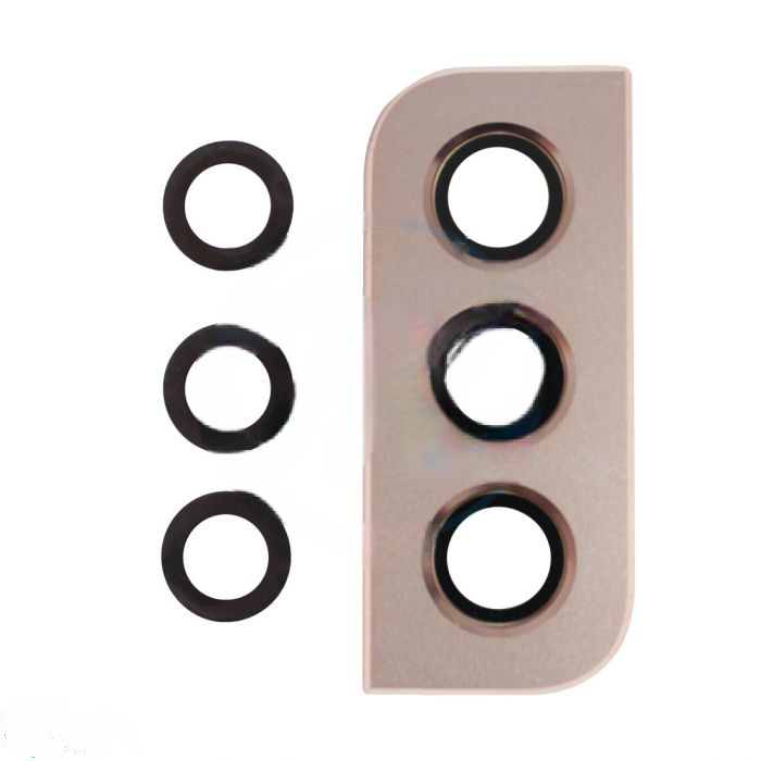 Samsung S22/S22 Plus Rear Camera Cover and Lens Replacement Part - Pink Gold