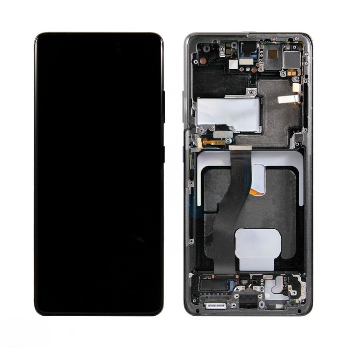 (Generic) Samsung S21 Ultra 5G (with Frame) Replacement Part - Phantom Black