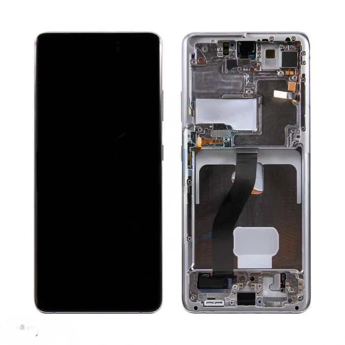 (Refurbished) Samsung S21 Ultra 5G (with Frame) Replacement Part - Phantom Silver