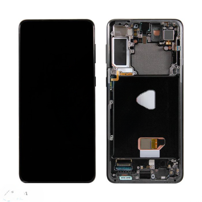 (Generic) Samsung S21 Plus 5G (with Frame) Replacement Part - Phantom Black