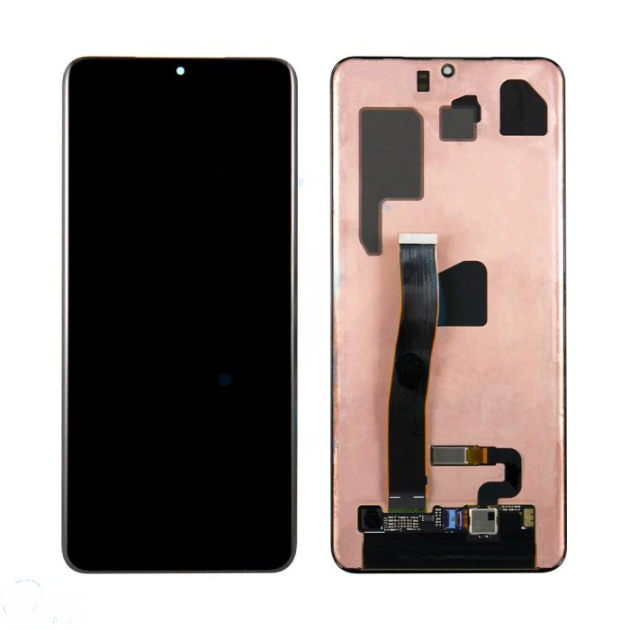 (Refurbished) Samsung S20 Ultra 5G without Frame Replacement Part - Cosmic Black