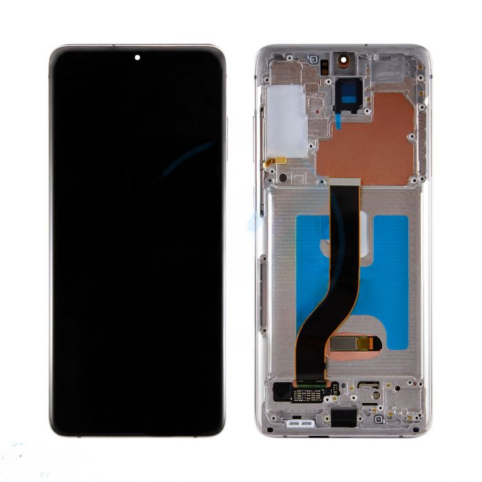 (Generic) Samsung S20 Plus 5G (with Frame) Replacement Part - Cloud White