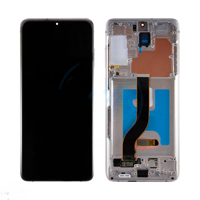 (Refurbished) Samsung S20 Plus 5G (with Frame) Replacement Part - Cloud White