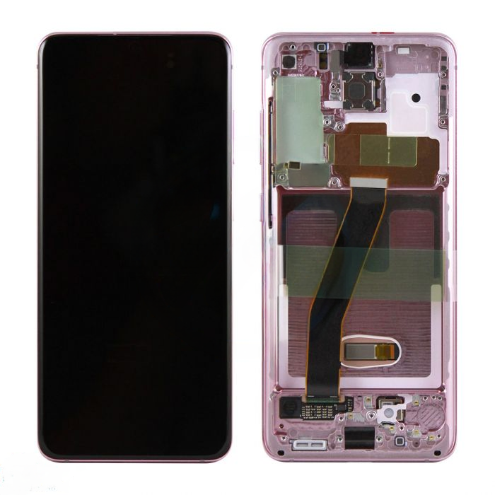 (Generic) Samsung S20 5G (with Frame) Replacement Part - Cloud Pink