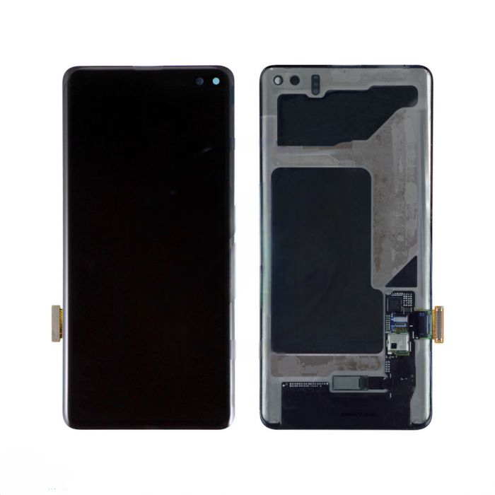 (Refurbished) Samsung S10 Plus (without Frame) Replacement Part - Black