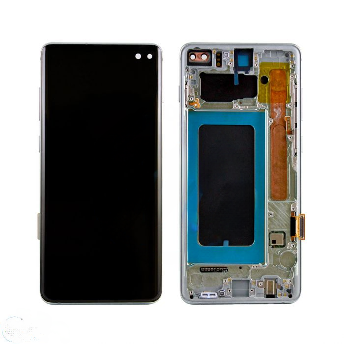 (Refurbished) Samsung S10 Plus (with Frame) Replacement Part - Prism Green