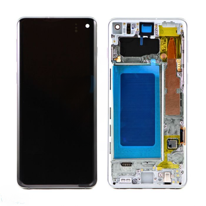 (Refurbished) Samsung S10 with Frame Replacement Part - Prism Green