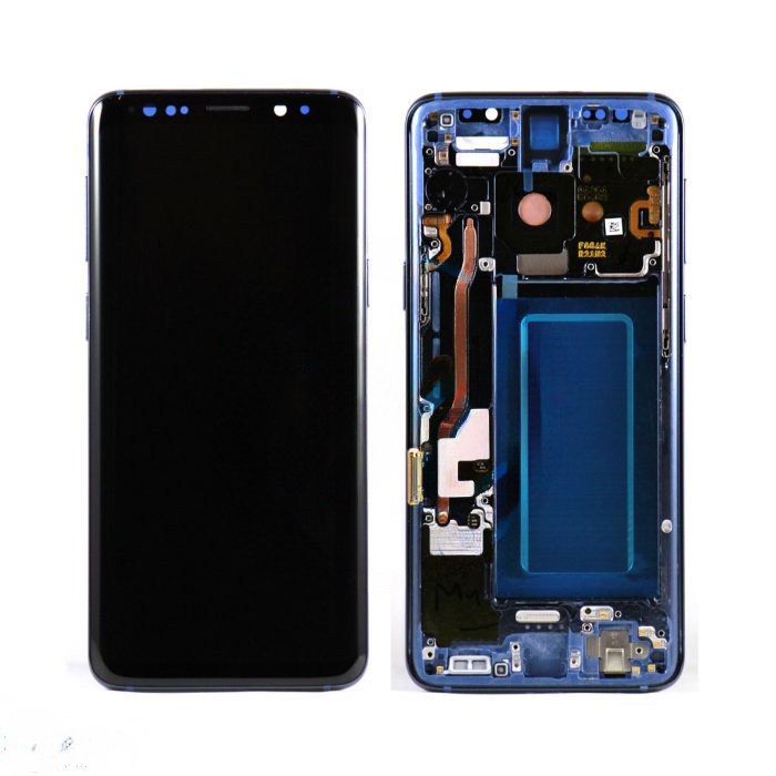 (Generic) Samsung S9 (with Frame) Replacement Part - Coral Blue