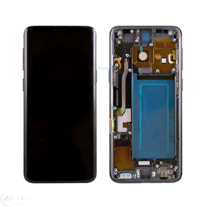 (Generic) Samsung S9 (with Frame) Replacement Part - Gray