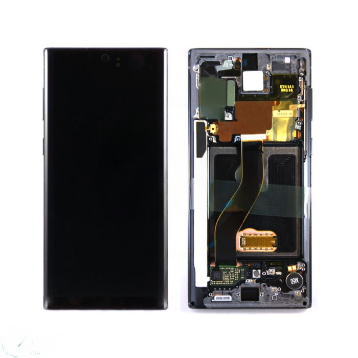 (Generic) Samsung Note 10 (with Frame) Replacement Part - Aura Black