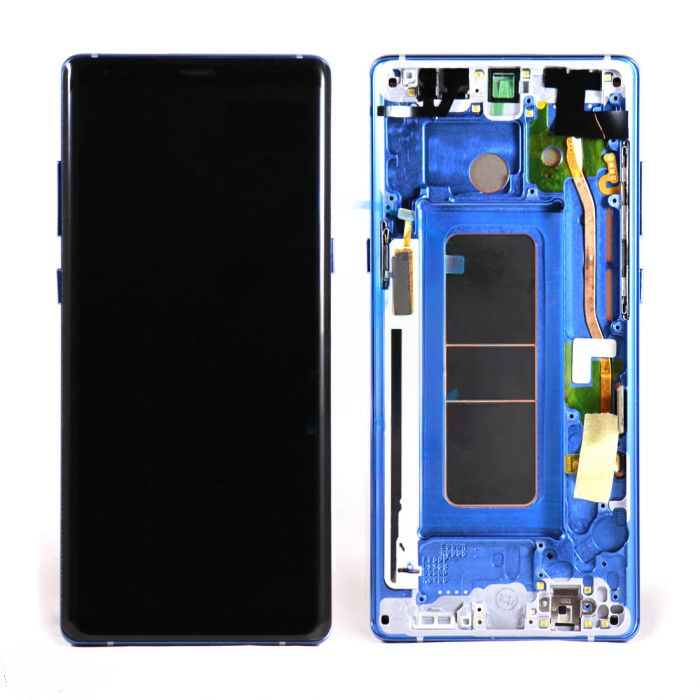 (Generic) Samsung Note 8 (with Frame) Replacement Part - Blue