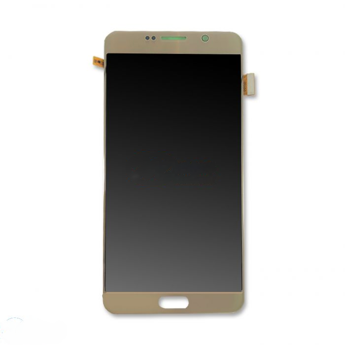 (Refurbished) Samsung Note 5 without Frame Replacement Part - Gold (NO LOGO)