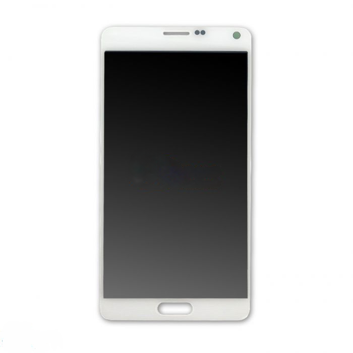 (Refurbished) Samsung Note 4 without Frame Replacement Part - White (NO LOGO)