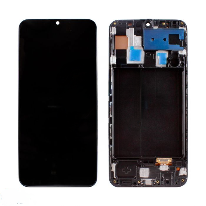 Samsung A30 (2019) A305 (with Frame) Replacement Part - Black