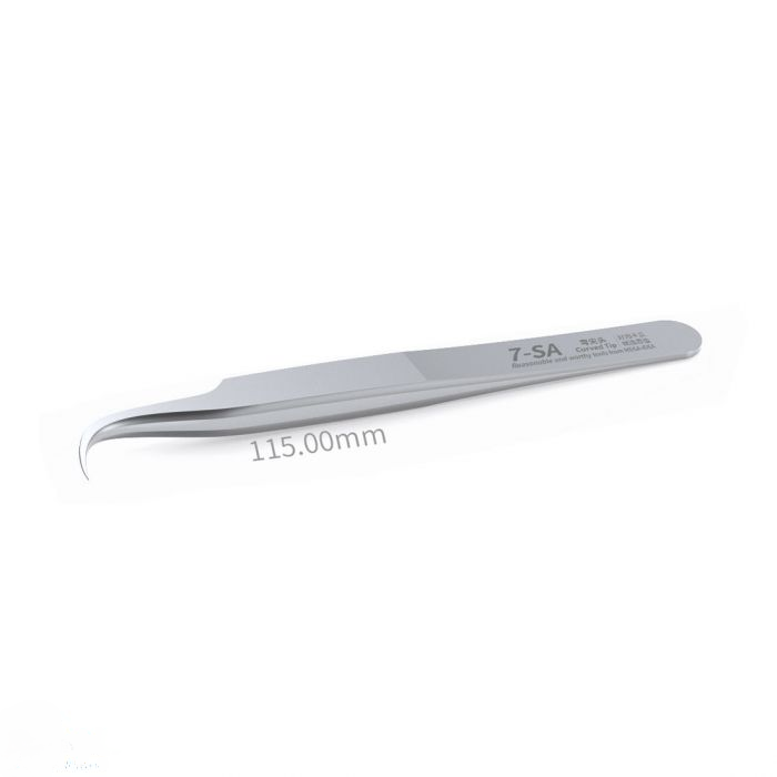 QianLi Mega Idea Tweezers 7-SA Curved Tip