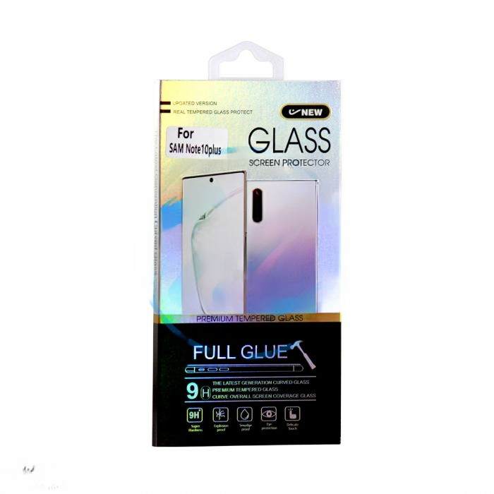 Samsung Note 10 Plus Tempered Glass Screen Protector - Black