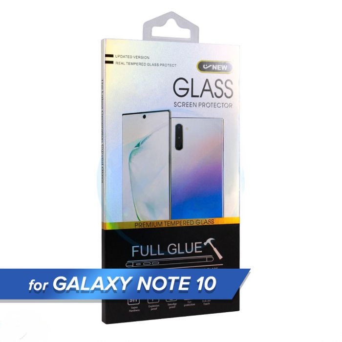 Samsung Note 10 Tempered Glass Screen Protector - Black